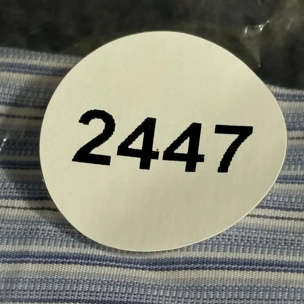 Polo Ralph Lauren Shirt Mens 17 43 Blue Stripe Douglas Classic Dress Button Down